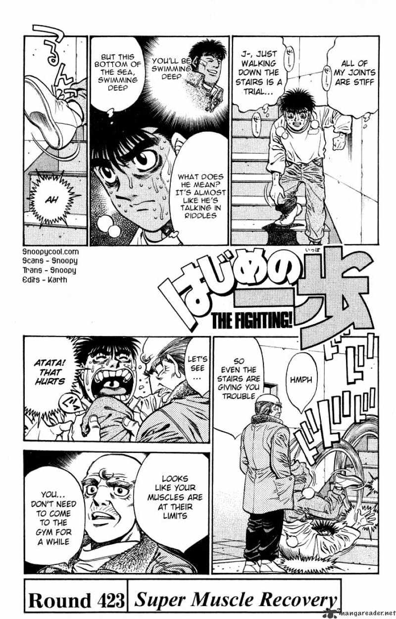 Hajime no Ippo: Fighting Spirit, Chapter 423 image 01